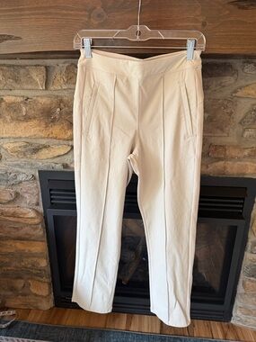 Women's Athleta Cream Ponte Slim Straight Pants